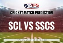 SCL vs SSCS Dream11